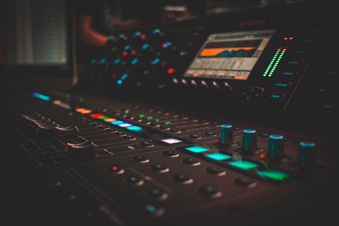 professional audio mixing console