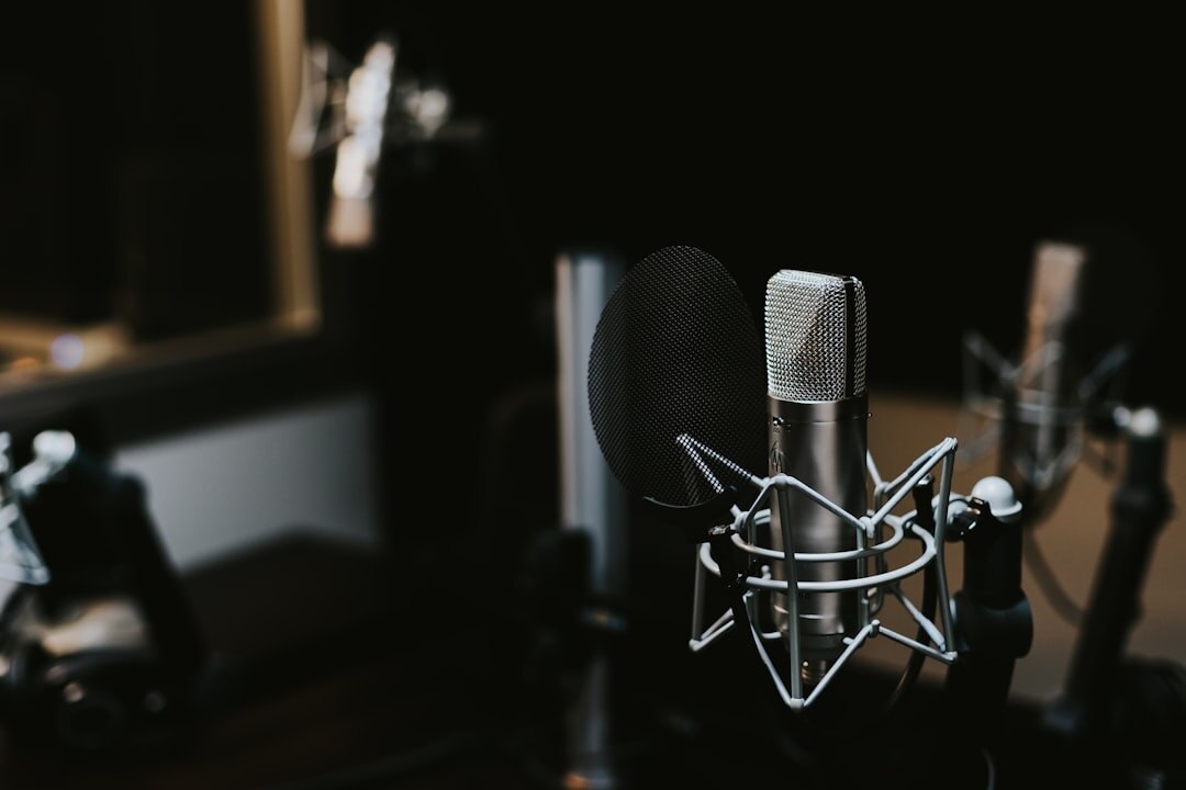 studio microphone close up